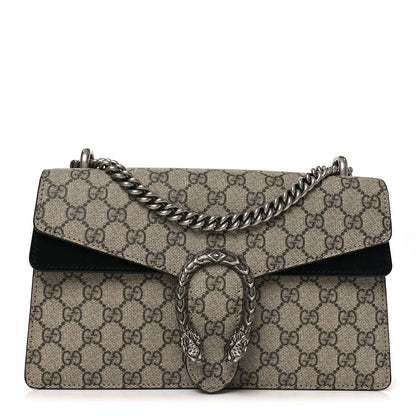 Gucci GG Supreme Monogram Small Dionysus Shoulder Bag Black 1 of 9