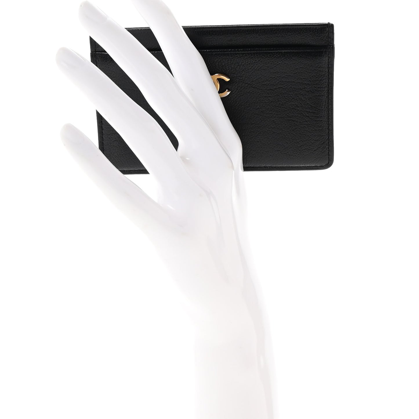 Goatskin CC Card Holder Black