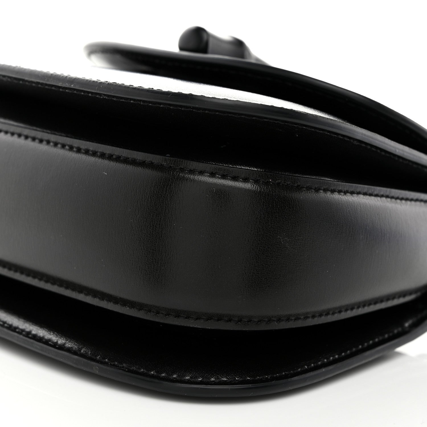 Gucci Boarded Dyana Lux Calfskin Web Monochrome Mini Bamboo 1947 Top Handle Bag Black 10 of 10