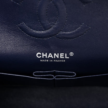 Chanel Caviar Quilted Medium Double Flap Navy 6 of 9