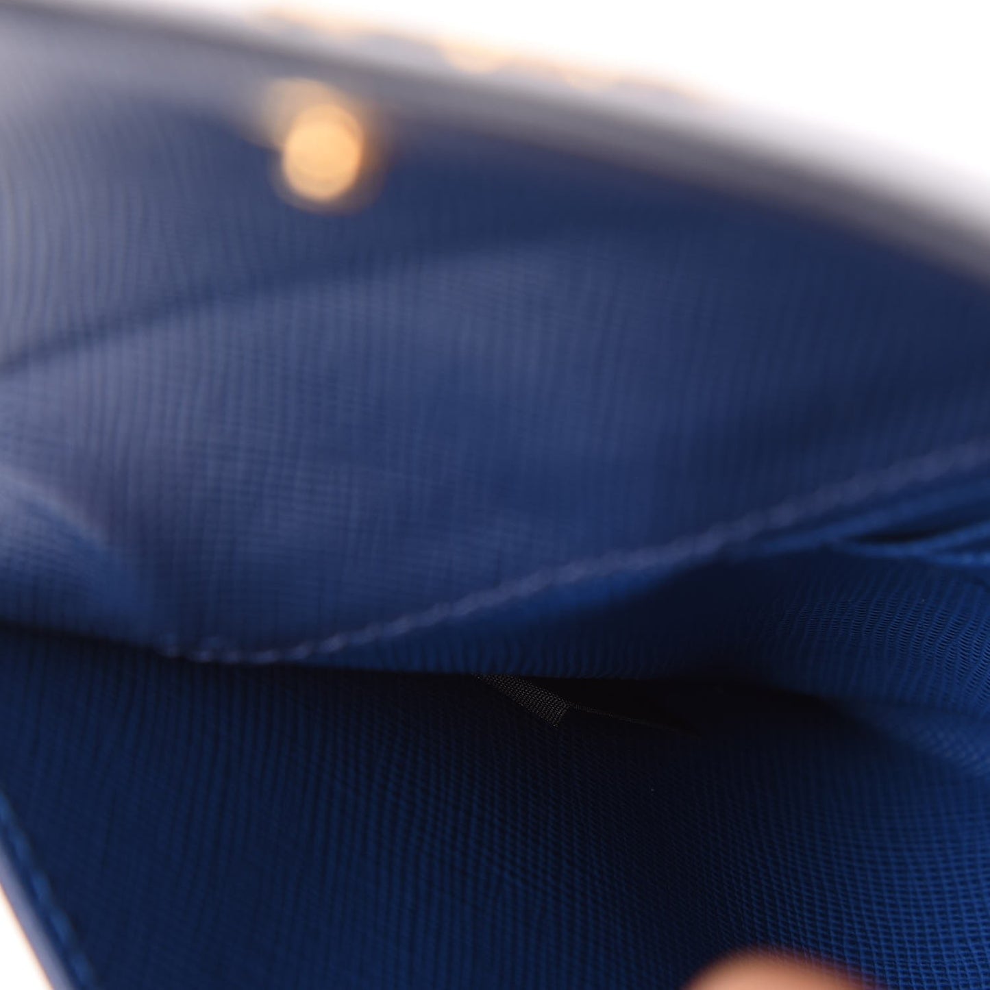Saffiano Bi-Color Envelope Wallet Bluette Azzurro