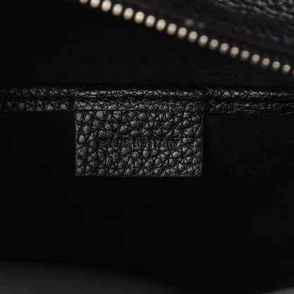 Celine Drummed Calfskin Nano Luggage Black 6 of 10