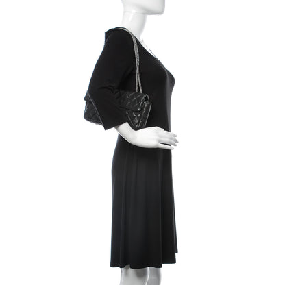 Chanel Lambskin Quilted East West Flap Bijoux Chain Black 2 of 10