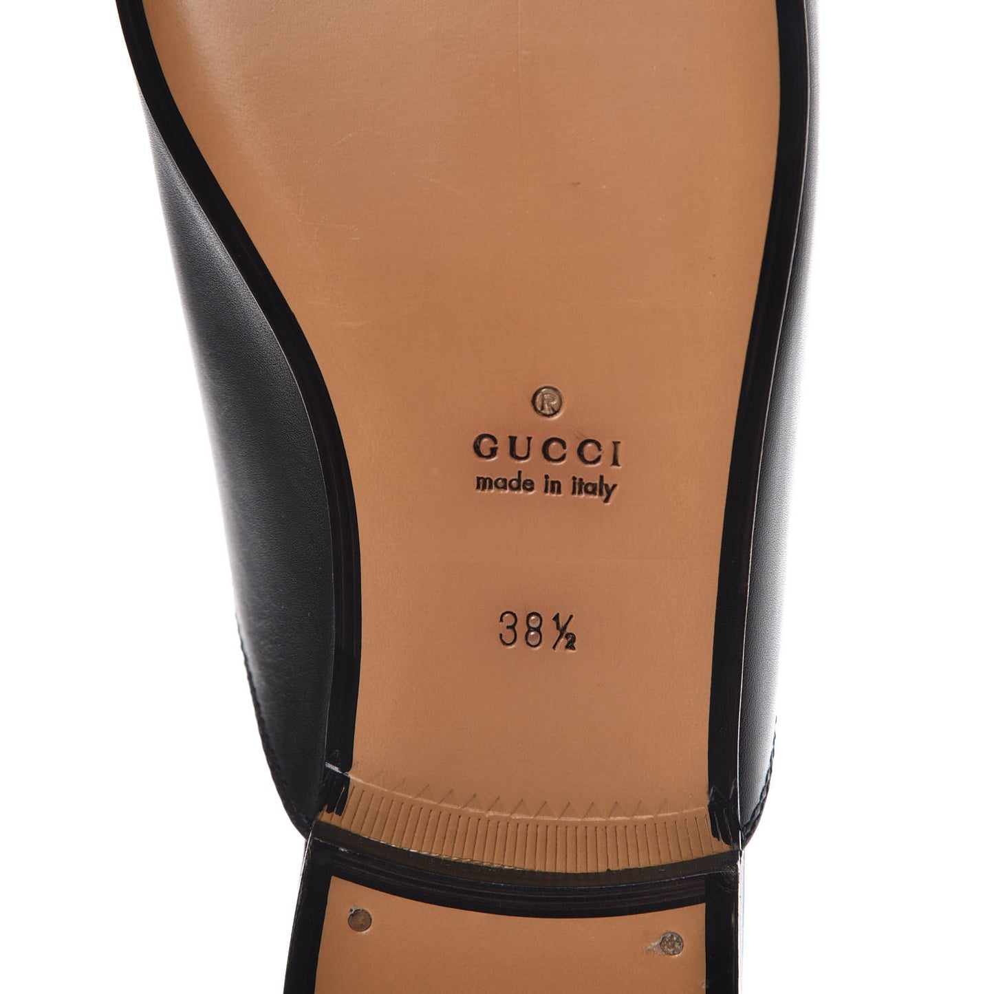 Calfskin Womens Princetown Slippers 38.5 Black