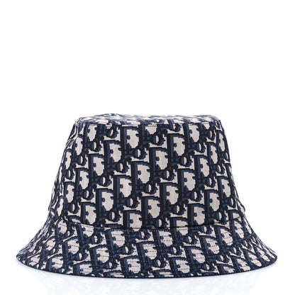 Christian Dior Oblique Reversible Teddy-D Brim Bucket Hat 59 Blue 5 of 14