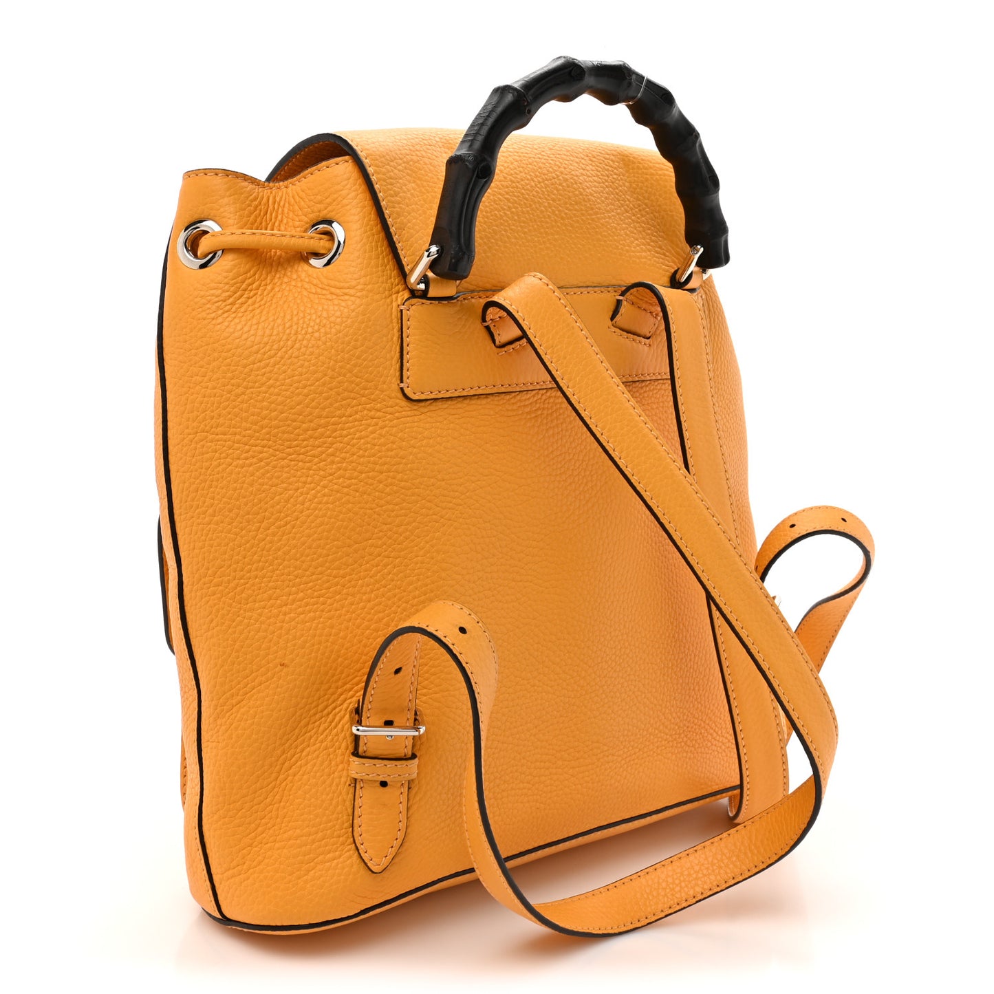 Cellarius Calfskin Medium Bamboo Backpack Orange