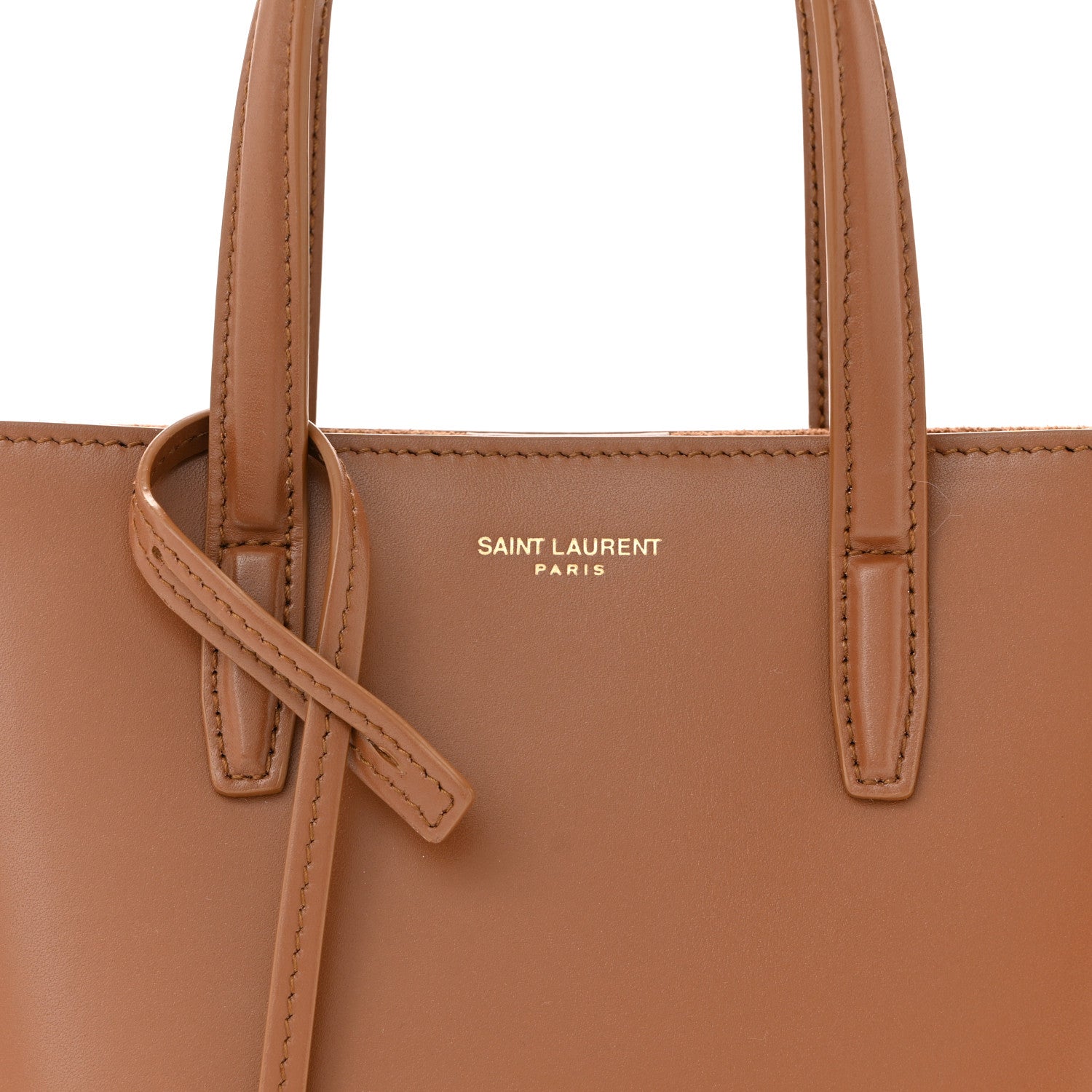 Saint Laurent Calfskin Mini Toy Shopping Tote Fox 8 of 10