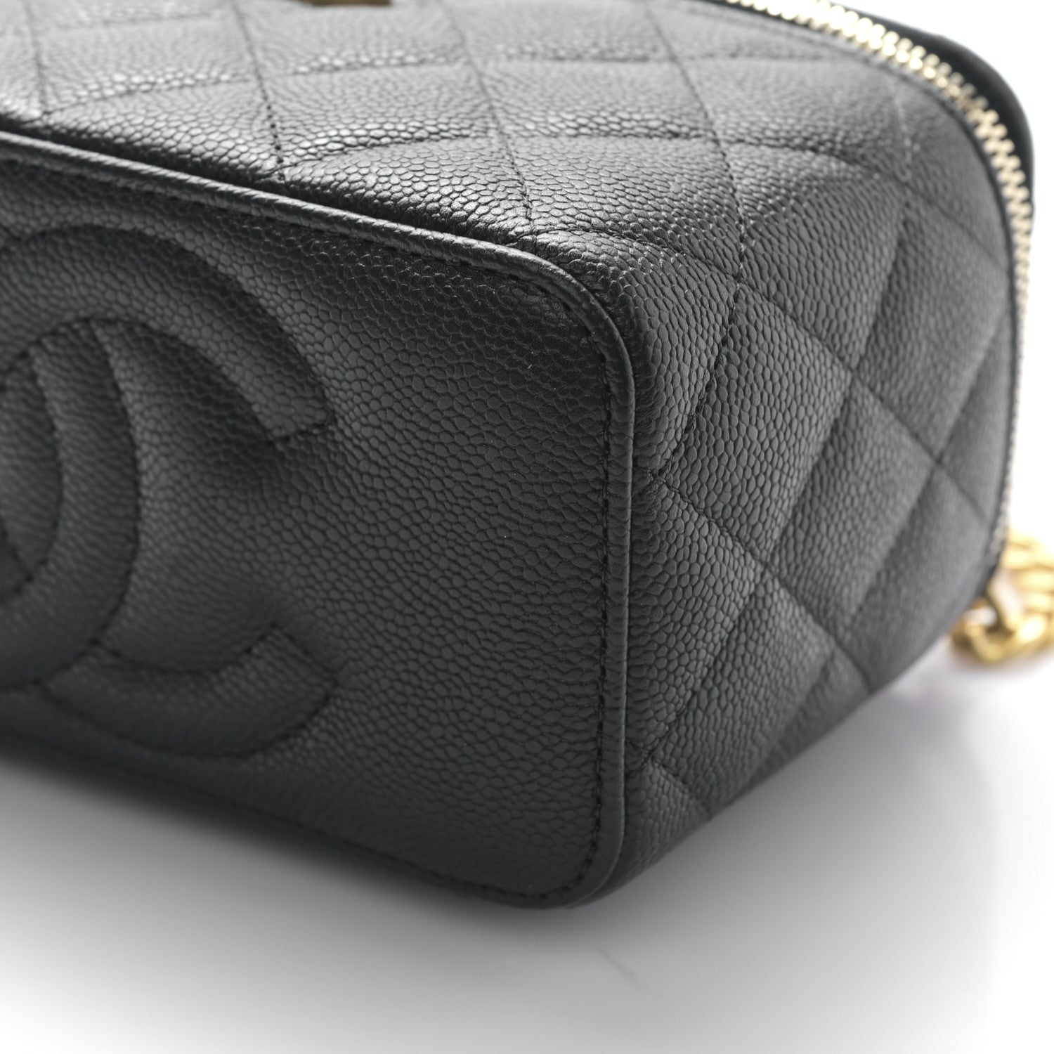 Chanel Caviar Quilted Sweetheart Vanity Case Black 8 of 8