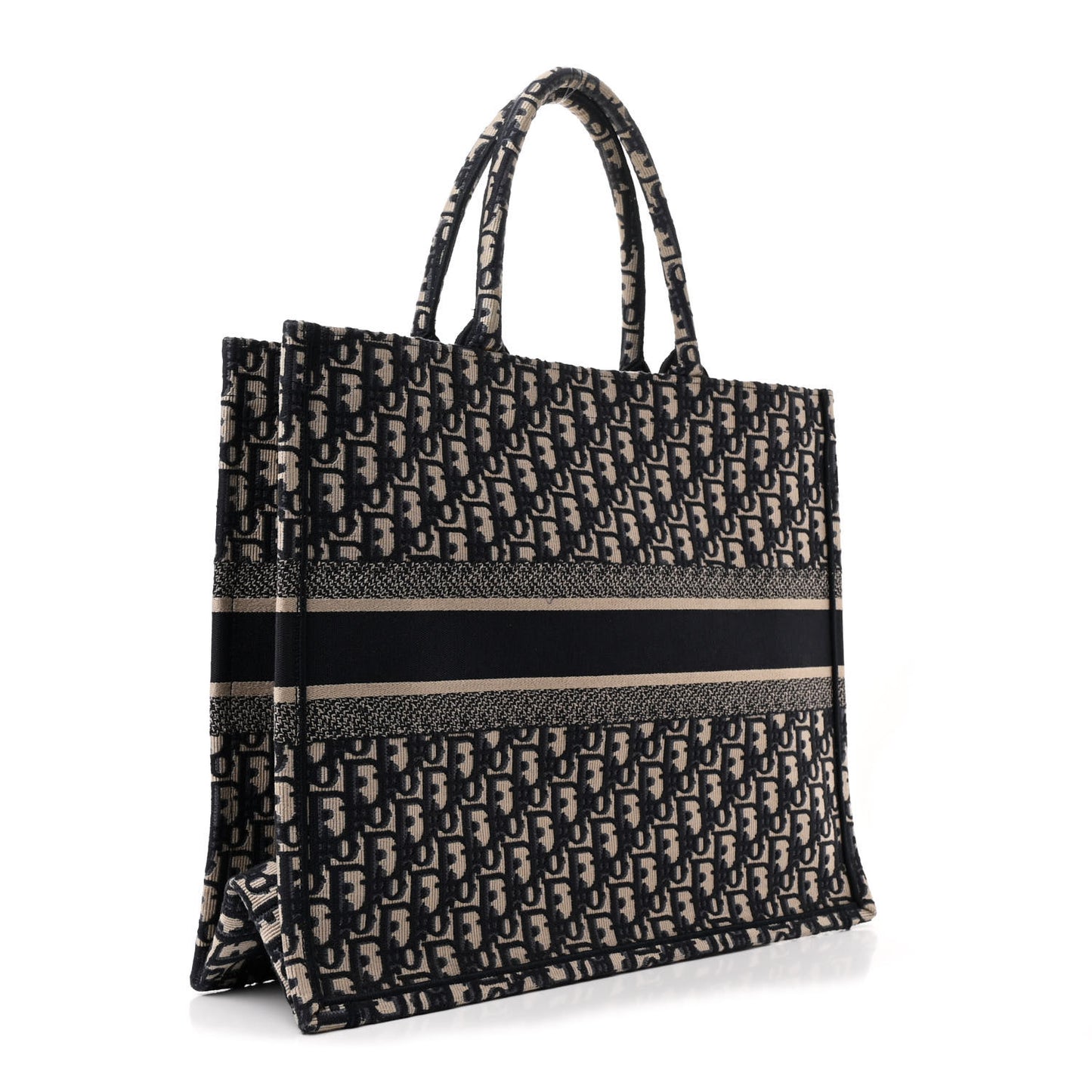 Oblique Large Book Tote Blue Multicolor