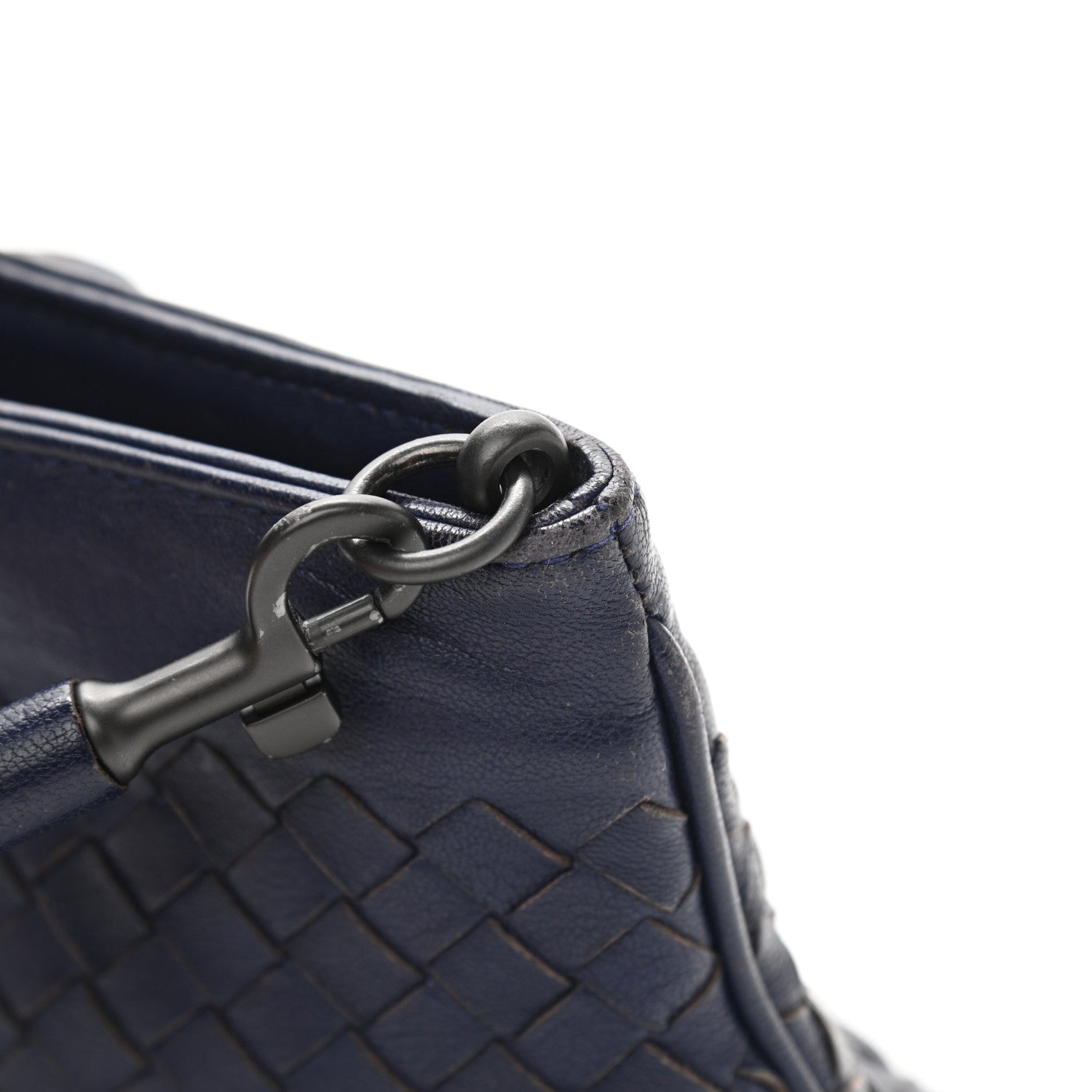 Bottega Veneta Nappa Intrecciato Mini Shoulder Bag Navy Blue 13 of 13