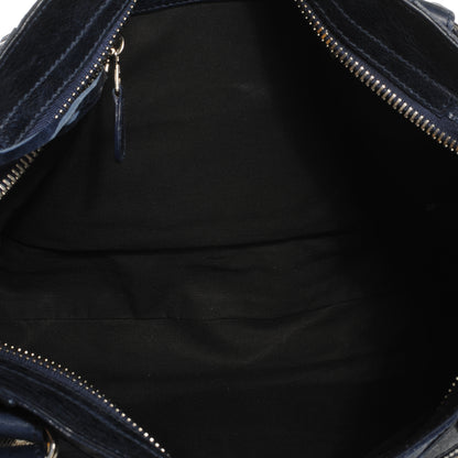 Balenciaga Agneau Giant 21 Silver Hardware City Bleu Marine 5 of 7