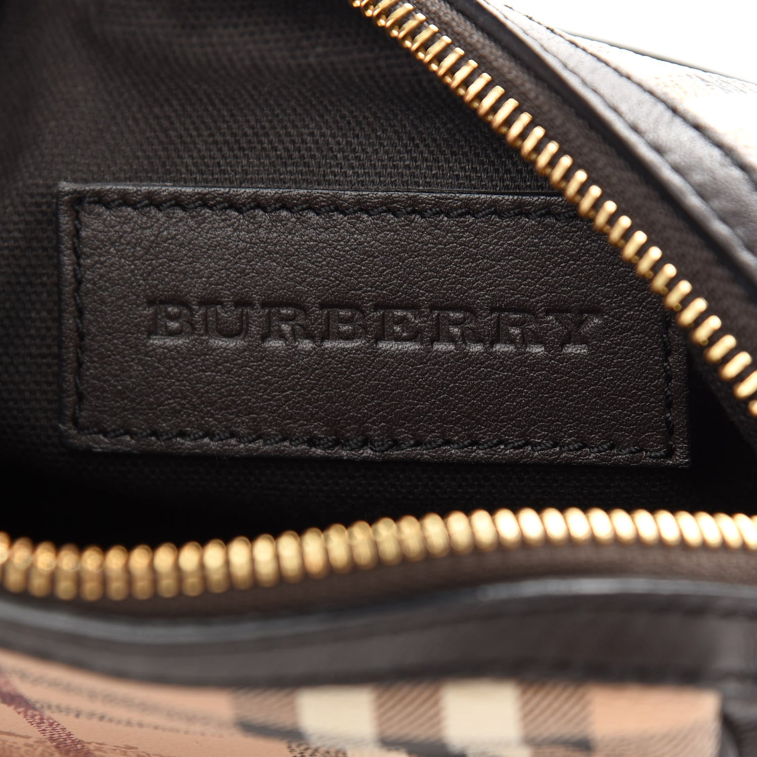 Burberry Haymarket Check Mini Blaze Crossbody Bag Chocolate 6 of 10