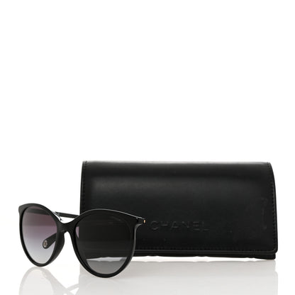 Chanel Acetate Pantos Cat Eye Sunglasses 5448 Black 8 of 8