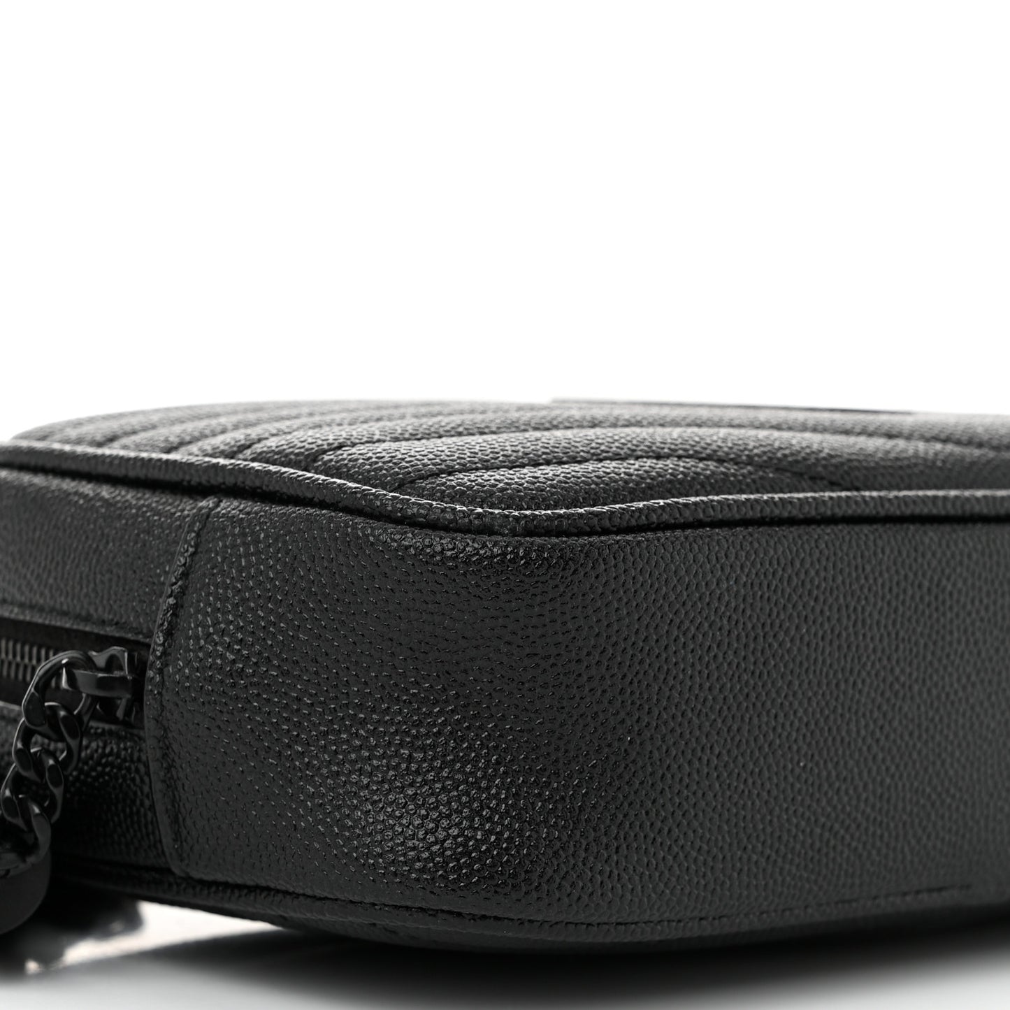Grain De Poudre Matelasse Monochrome Monogram Mini Lou Camera Bag Black