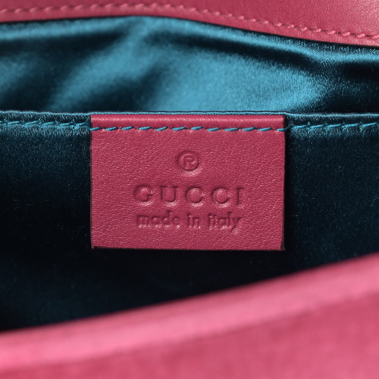 Gucci Velvet Matelasse Embroidered Mini GG Marmont Shoulder Bag Light Raspberry Rose 8 of 13