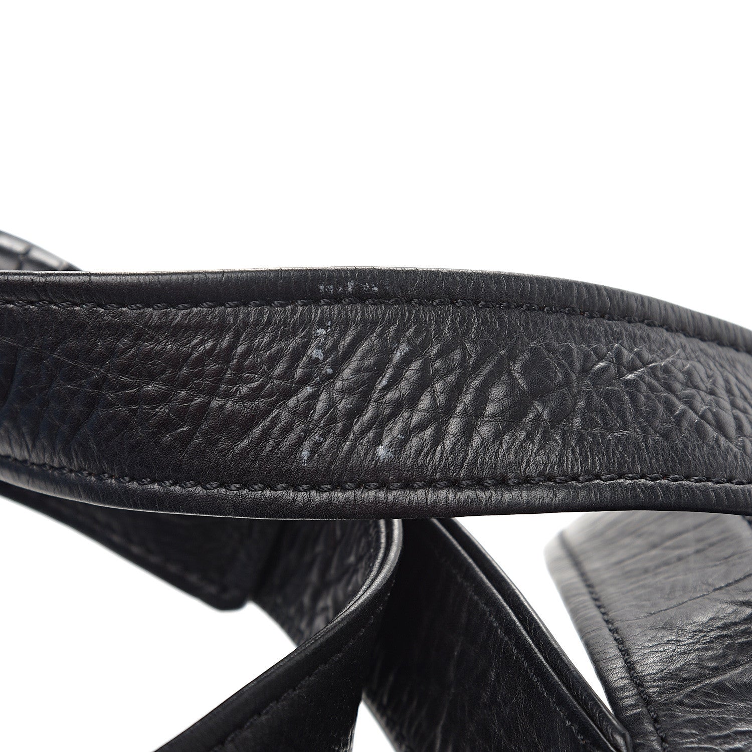 Chanel Distressed Lambskin Messenger Flap Bag Black 8 of 11