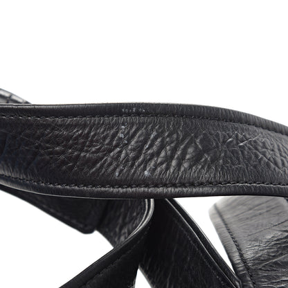 Chanel Distressed Lambskin Messenger Flap Bag Black 8 of 11