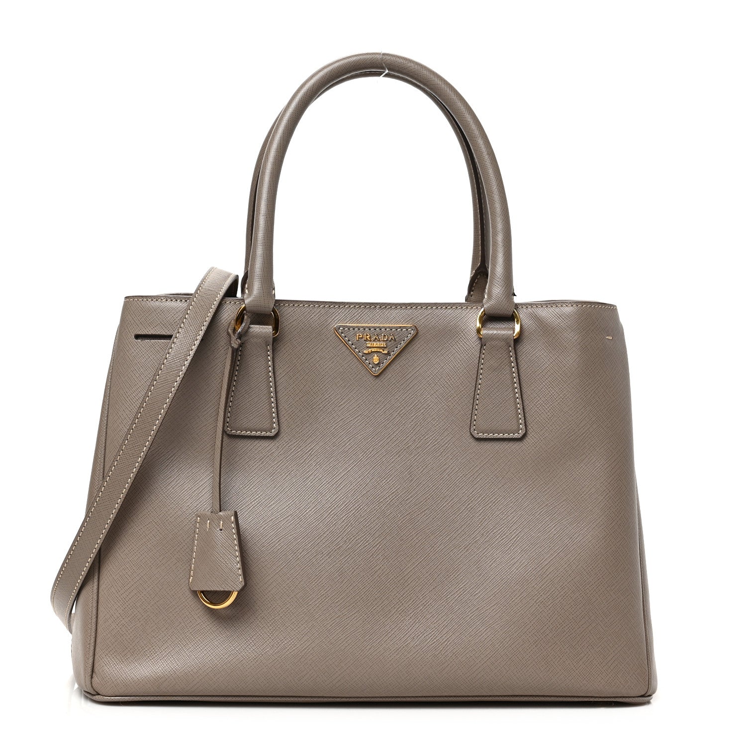 Prada Saffiano Lux Medium Tote Argilla 1 of 8