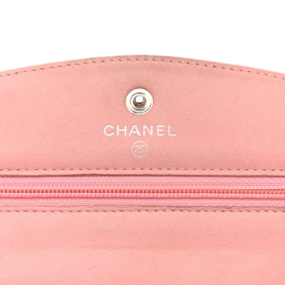 Chanel Caviar Timeless CC Wallet on Chain WOC Pink 8 of 19