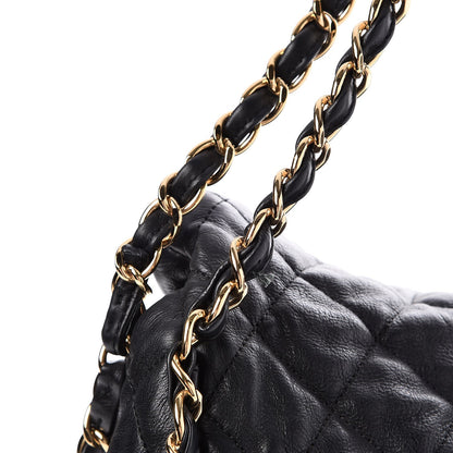 Chanel Calfskin Quilted Large Chain Me Hobo Black 8 of 8