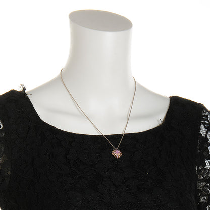 David Yurman Sterling Silver Pink Sapphire Small Starburst Pendant Necklace 2 of 4