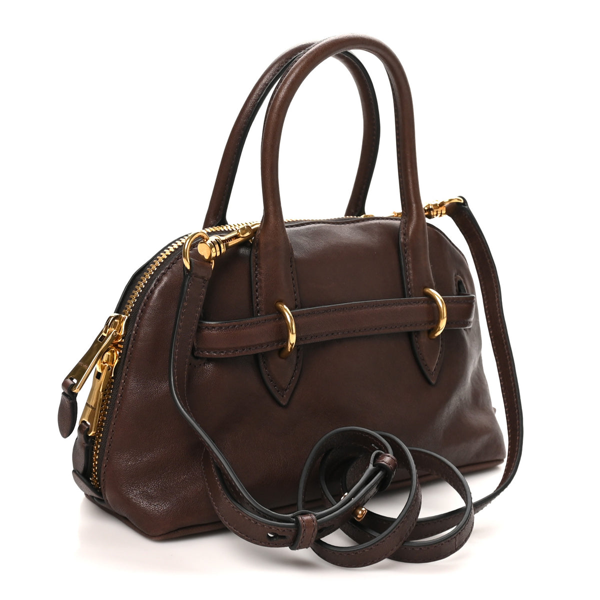 Nappa Aviator Small Aventure Bag  Briarwood