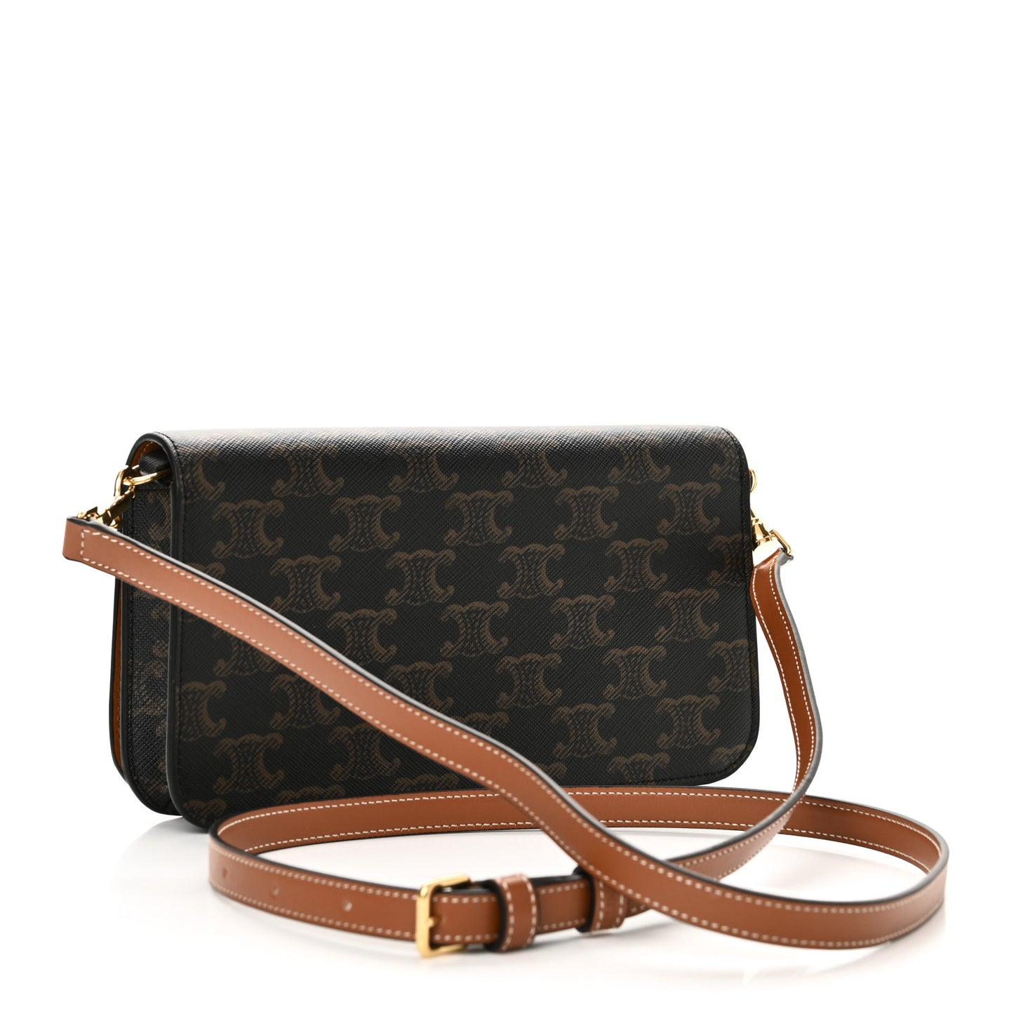 Triomphe Canvas Multipochette Tan