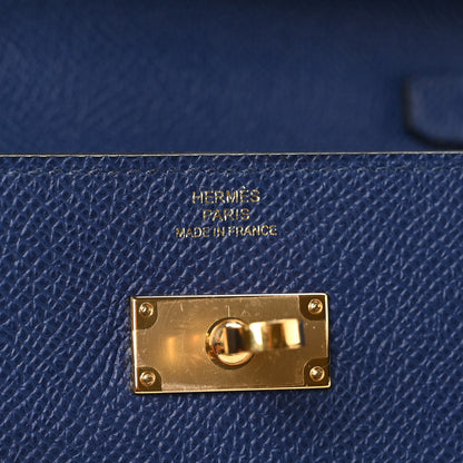 Hermes Epsom Kelly Wallet To Go Bleu Saphir 6 of 10