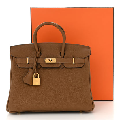 Hermes Togo Birkin 25 Alezan 11 of 11