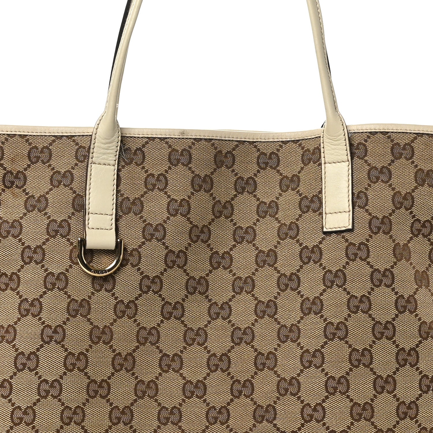 Gucci Monogram Large New Britt Tote Off White 8 of 11