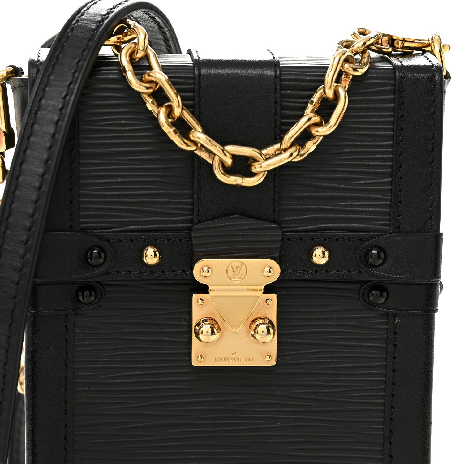 Louis Vuitton Epi Pochette Trunk Verticale Black 6 of 9