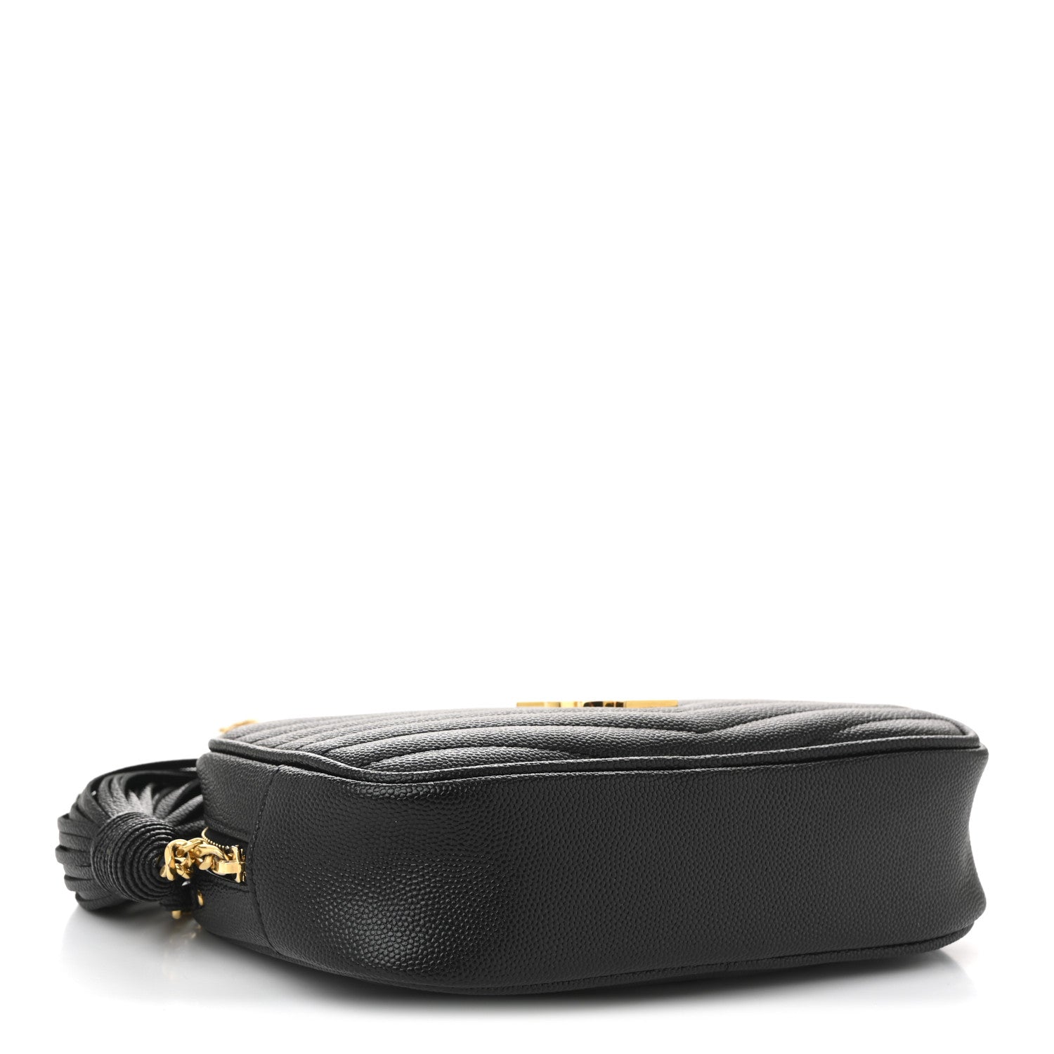 Saint Laurent Grain De Poudre Matelasse Monogram Mini Lou Camera Bag Black 7 of 19