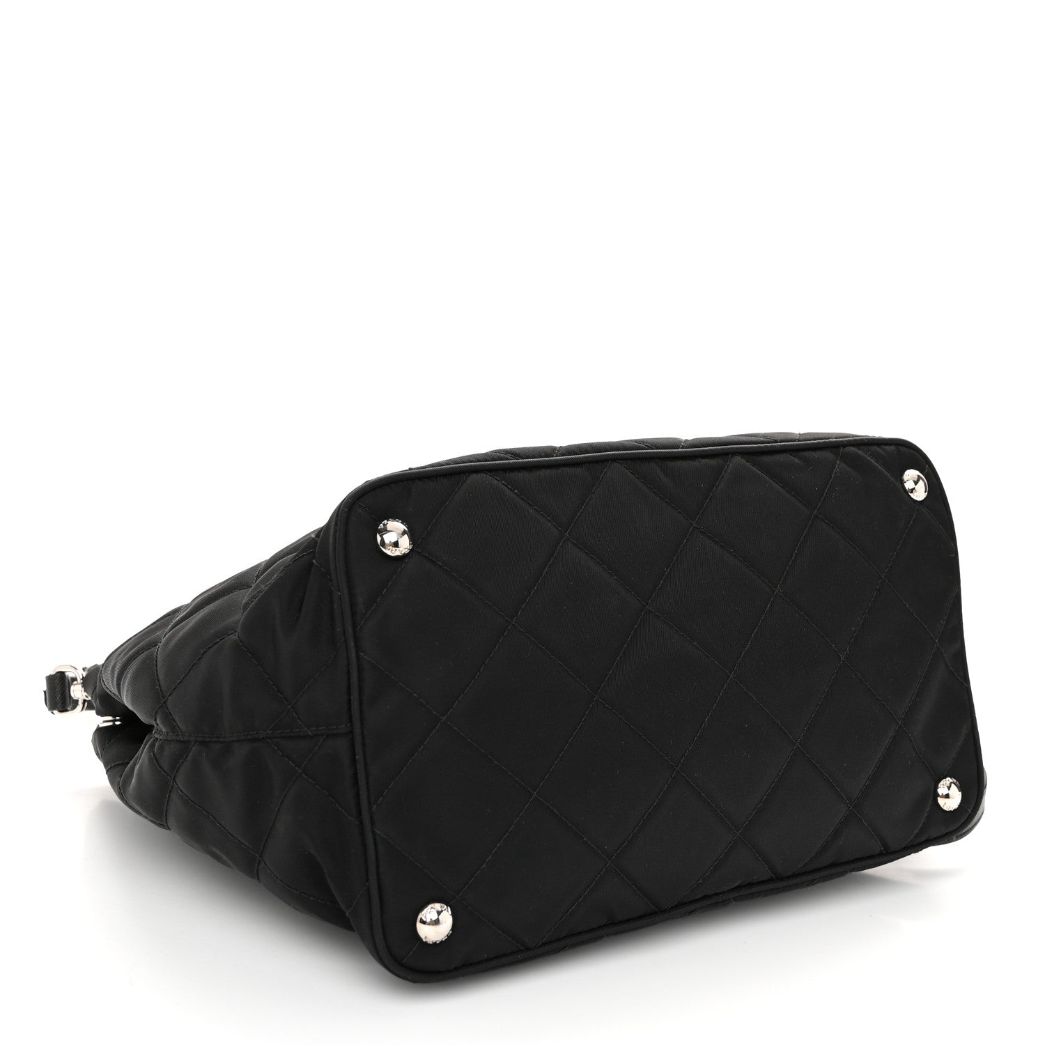 Prada Nylon Tessuto Impuntu Quilted Tote Black 4 of 10