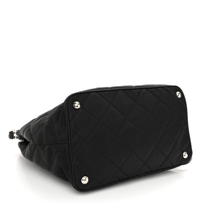 Prada Nylon Tessuto Impuntu Quilted Tote Black 4 of 10