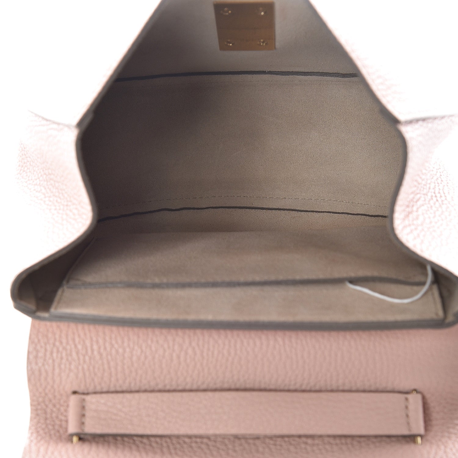 Chloe Grained Lambskin Drew Shoulder Bag Cement Pink 7 of 9