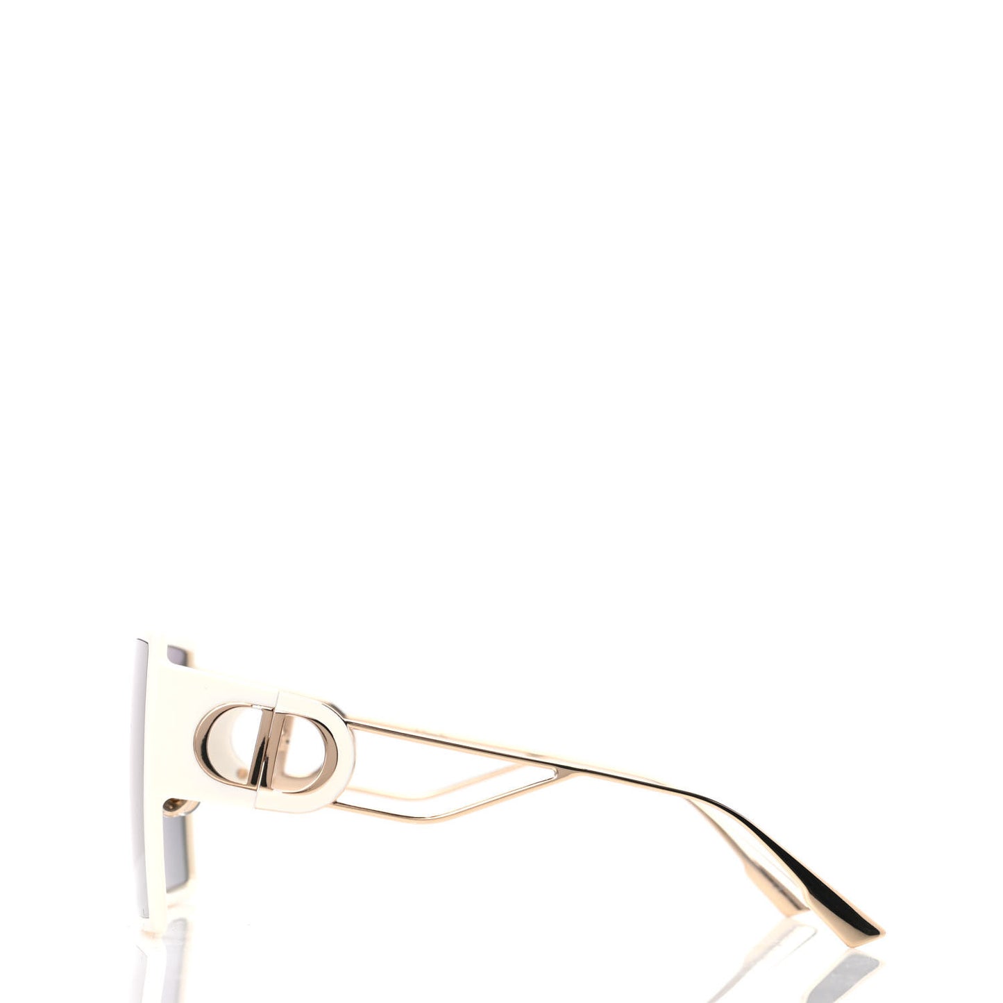 Acetate Square 30 Montaigne Sunglasses White