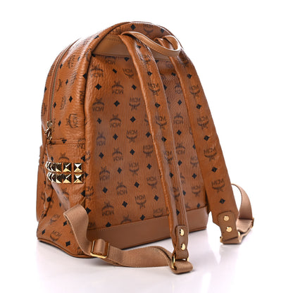 MCM Visetos Medium Side Studs Stark Backpack Cognac 2 of 4