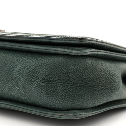 Chanel Iridescent Caviar Quilted Large Boy Flap Dark Green 10 of 14