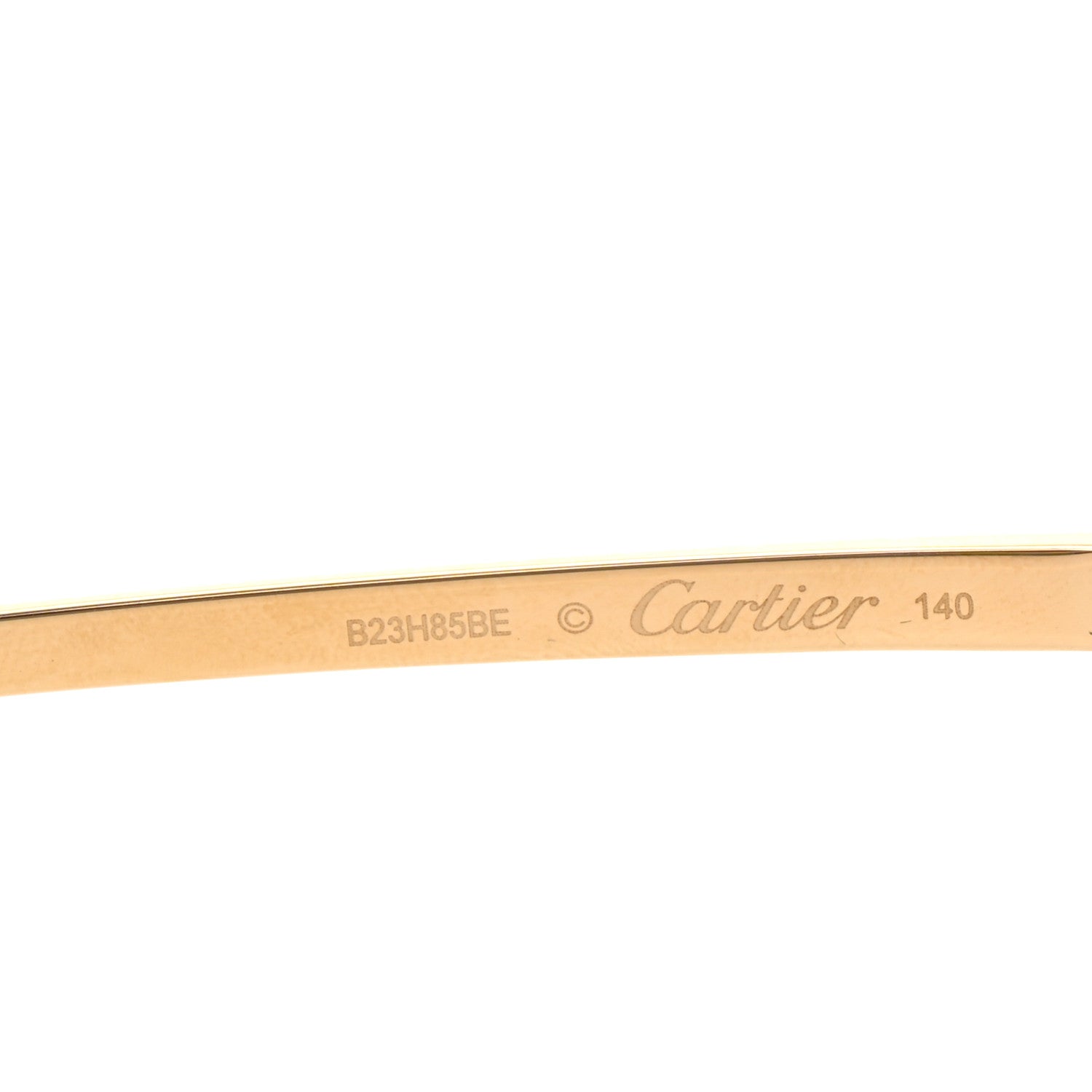 Cartier Metal Santos de Cartier Pilot Sunglasses CT0385S Gold 5 of 8