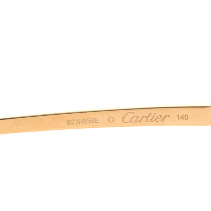 Cartier Metal Santos de Cartier Pilot Sunglasses CT0385S Gold 5 of 8
