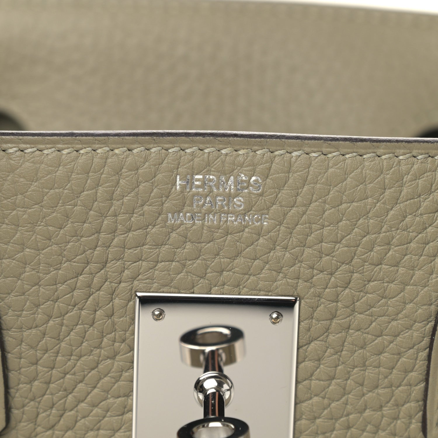 Hermes Taurillon Clemence Birkin 30 Sauge 6 of 10