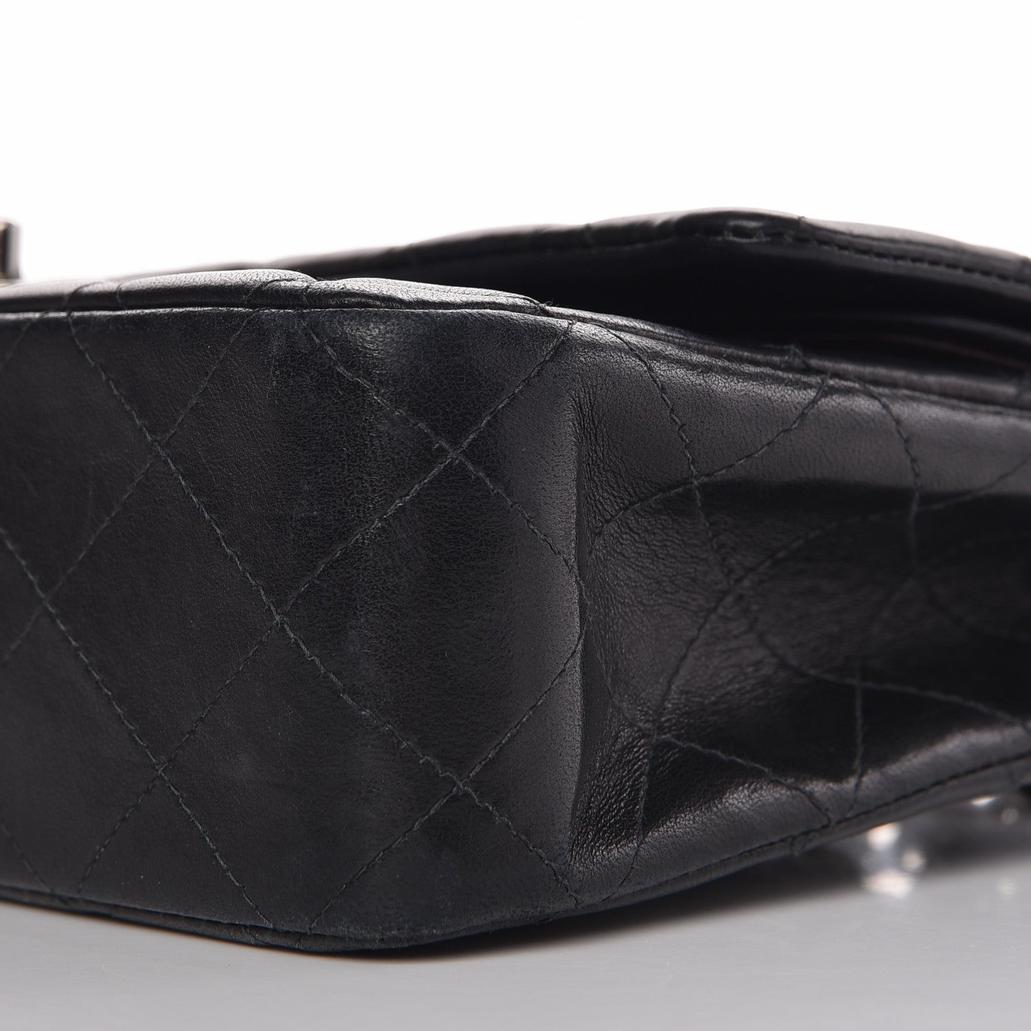 Chanel Lambskin Quilted Medium Double Flap Black 11 of 16