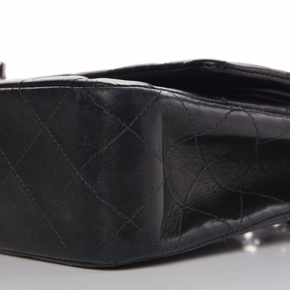 Chanel Lambskin Quilted Medium Double Flap Black 11 of 16
