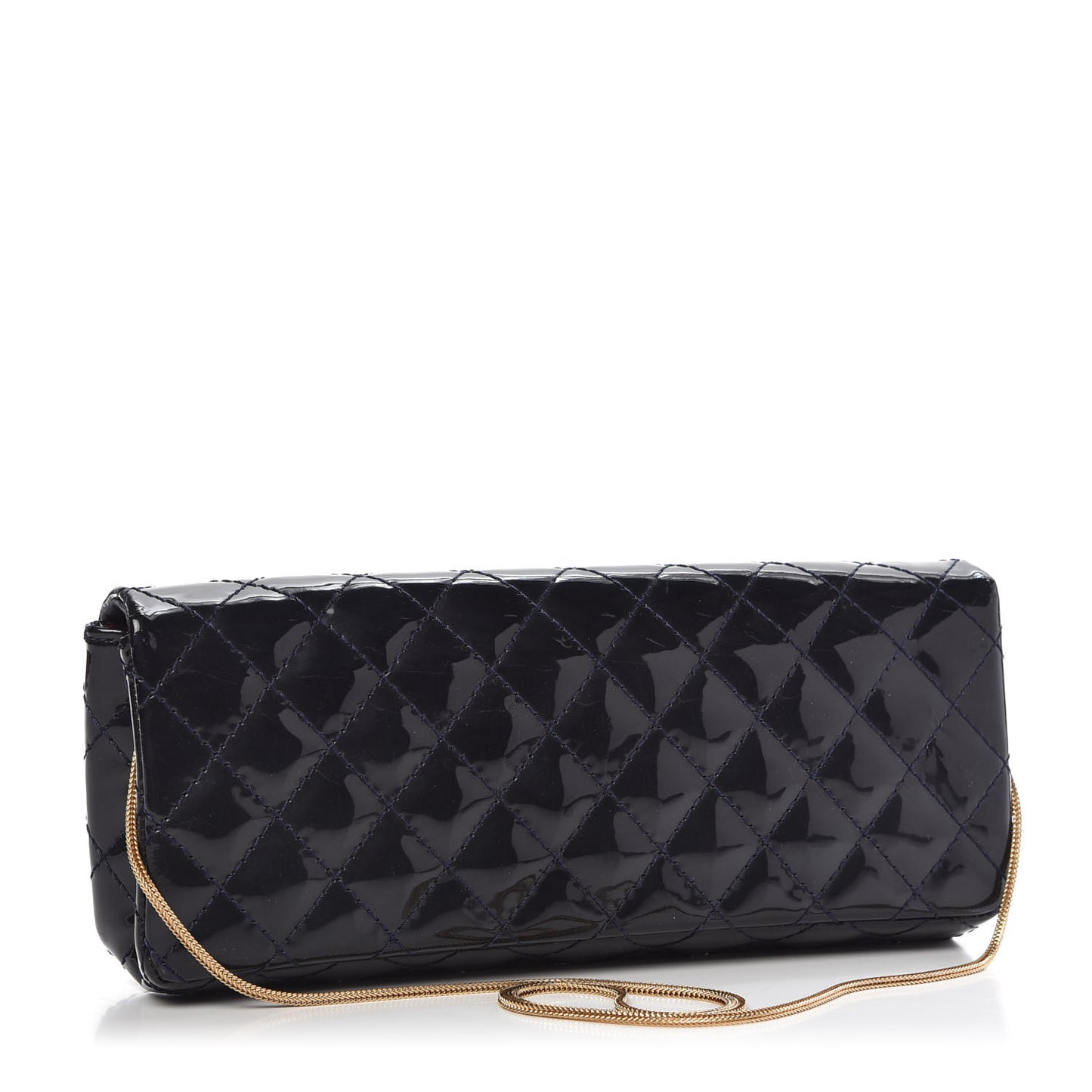 Patent Quilted 2.55 Reissue East West Clutch Navy Blue