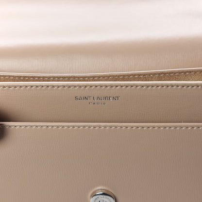 Saint Laurent Calfskin Medium Monogram Sunset Dark Beige 7 of 13