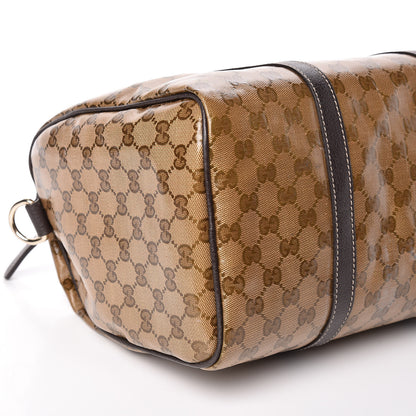 Gucci Crystal Monogram Medium Joy Boston Dark Brown 5 of 10