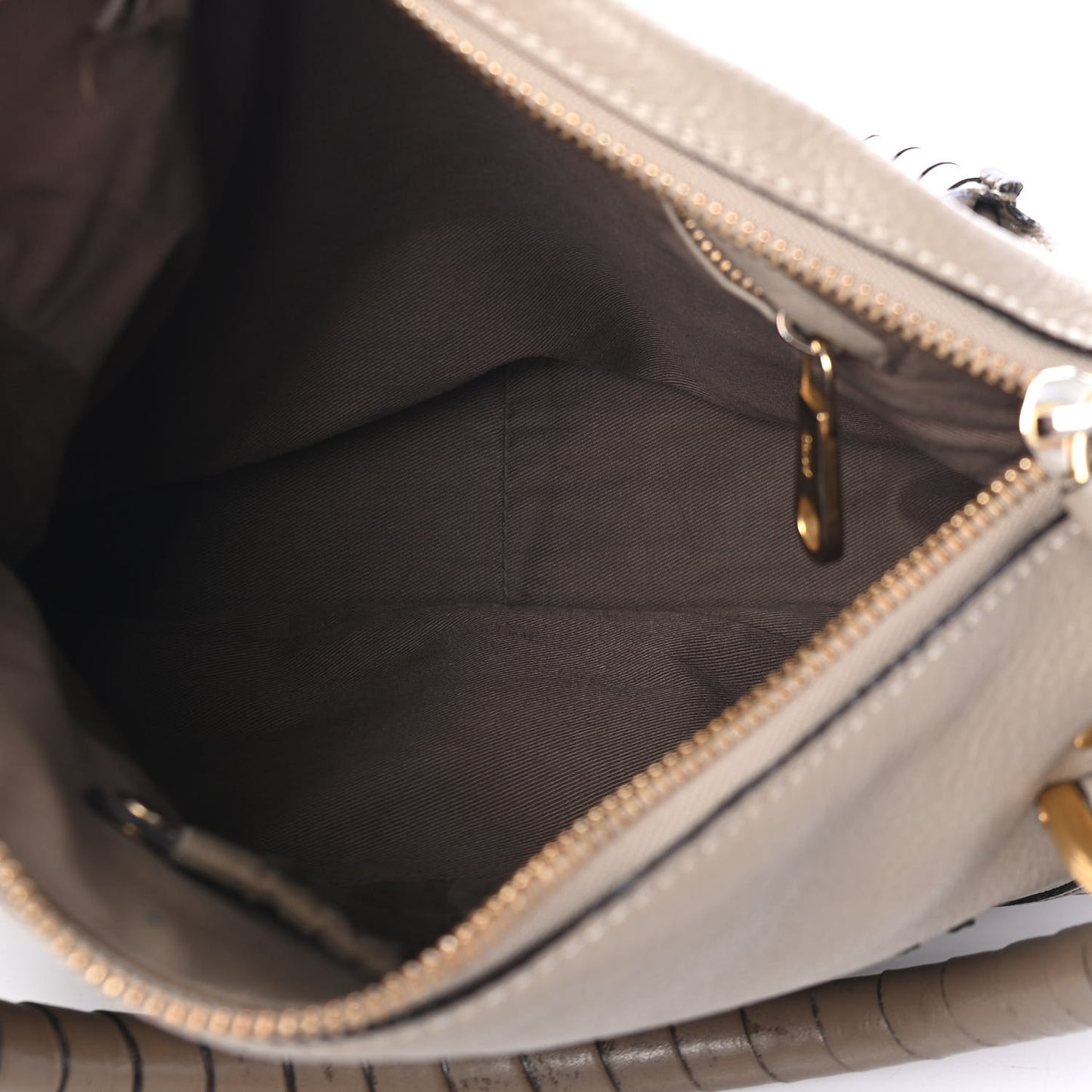 Calfskin Medium Marcie Satchel Motty Grey