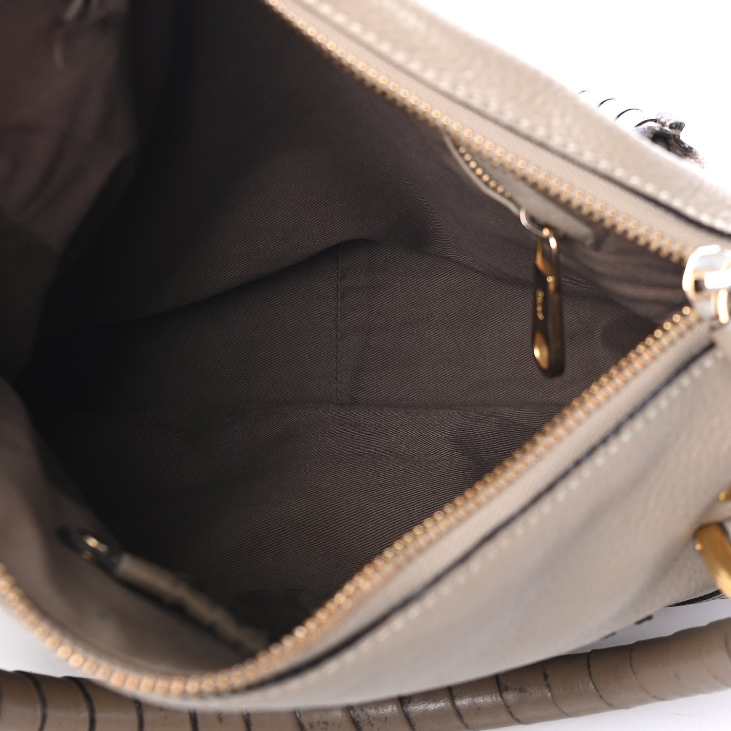 Chloe Calfskin Medium Marcie Satchel Motty Grey 4 of 5