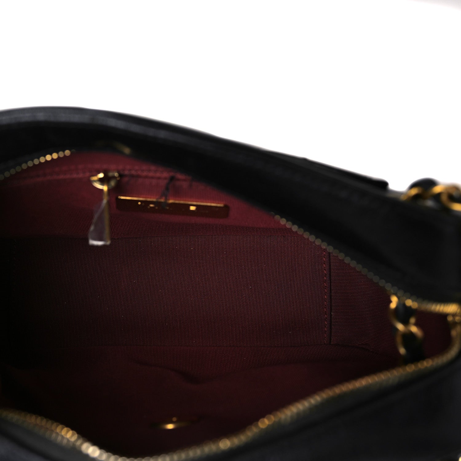 Chanel Goatskin Quilted Chanel 19 Camera Case Black 5 of 10