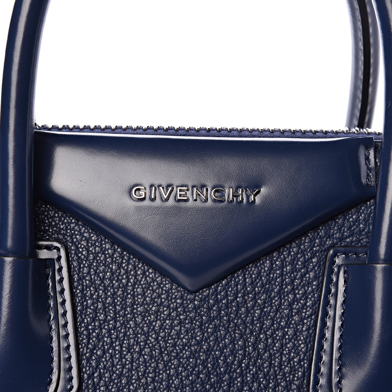Givenchy Grained Calfskin Small Antigona Night Blue 8 of 11